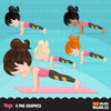Yoga Girl clipart