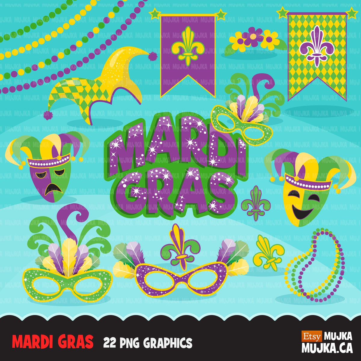 Mardi gras clipart – MUJKA CLIPARTS