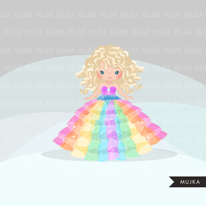 Quinceanera Clipart, Sweet 15th Birthday, Latino girl