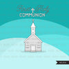 First Holy Communion Digital Stamps religious