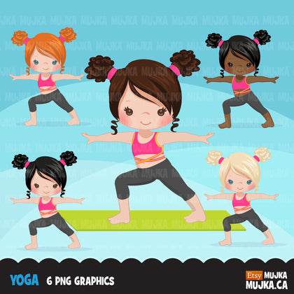 Yoga Girls clipart