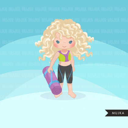 Yoga Girl clipart