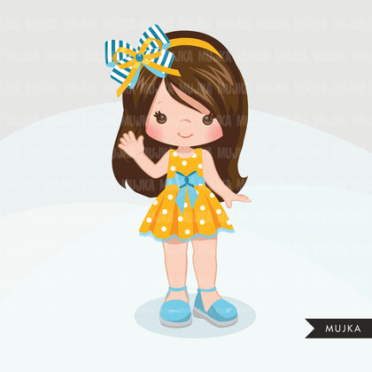Hair bows and ribbons clipart