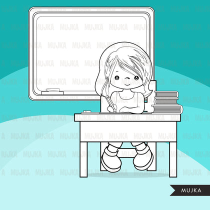 Back to School Digital Stamps