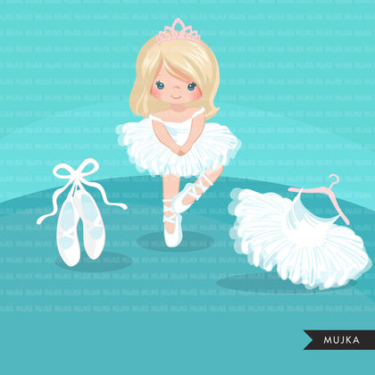 Ballerina clipart, chic ballet Girl