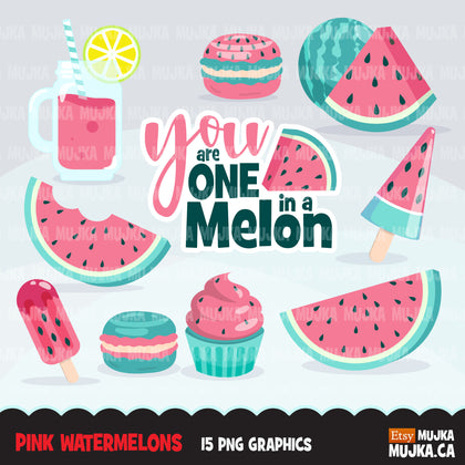 Pink Melon Clipart