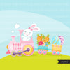 Easter Train Clipart
