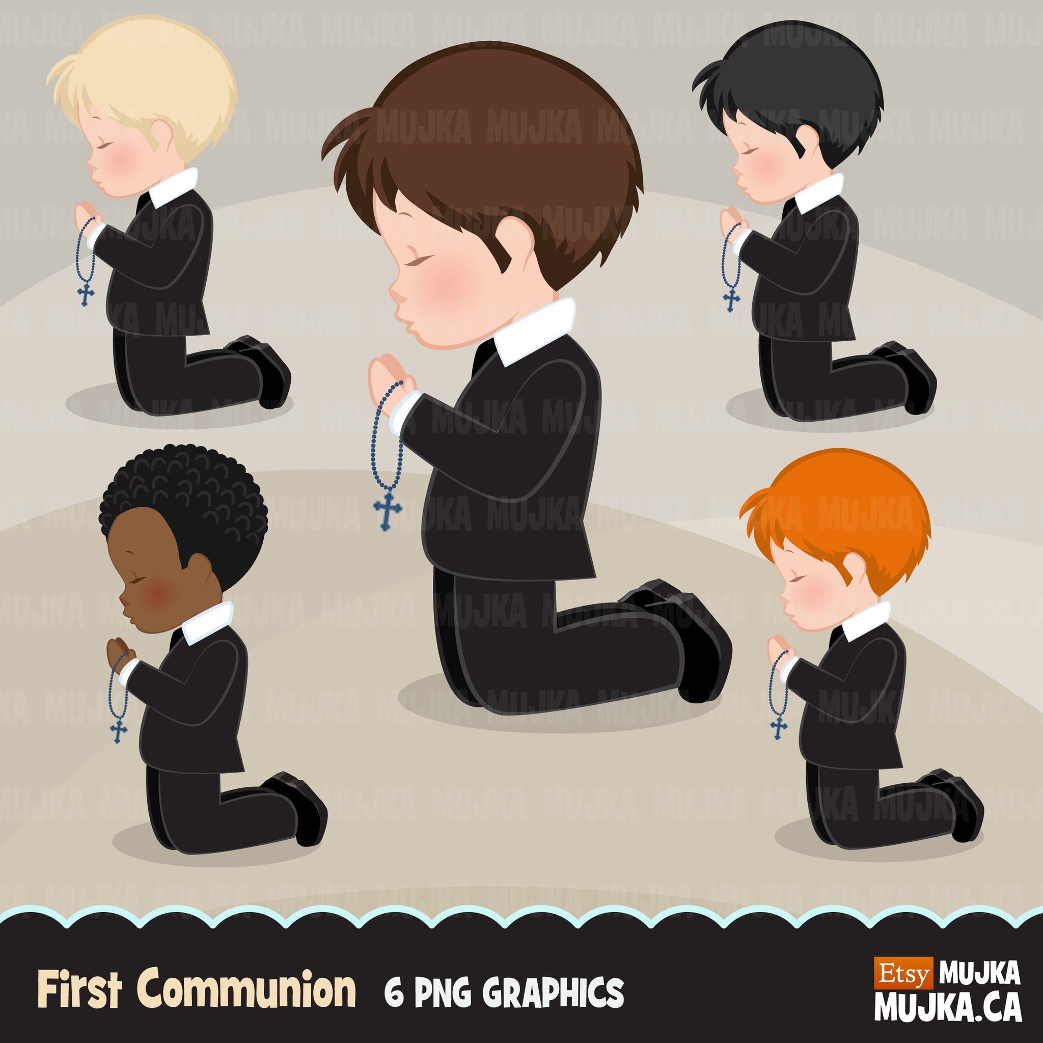 First Communion Clipart for Boy religious