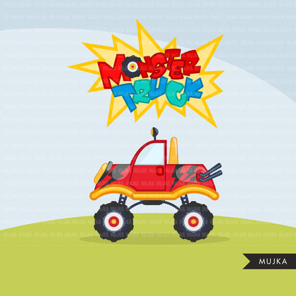 Monster truck clipart