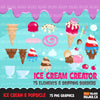 Ice cream creator Clipart summer