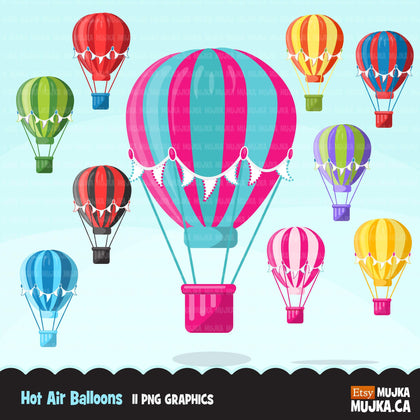 Hot air balloon clipart, Air vehicles