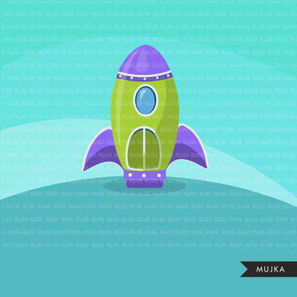 Rocket clipart, Air vehicles, space craft graphics