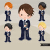 First Communion Clipart for Boy Add On Blue Suit religious
