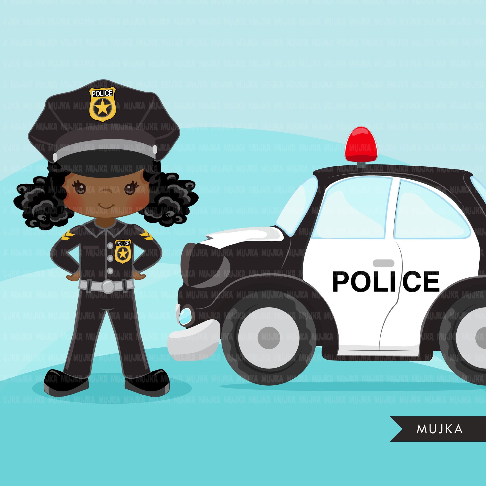 Cops, police officer clipart, boy girl , police car, K9 police dog graphics