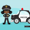 Policiais, clipart de policial, menino, carro de polícia, gráficos de cão policial K9