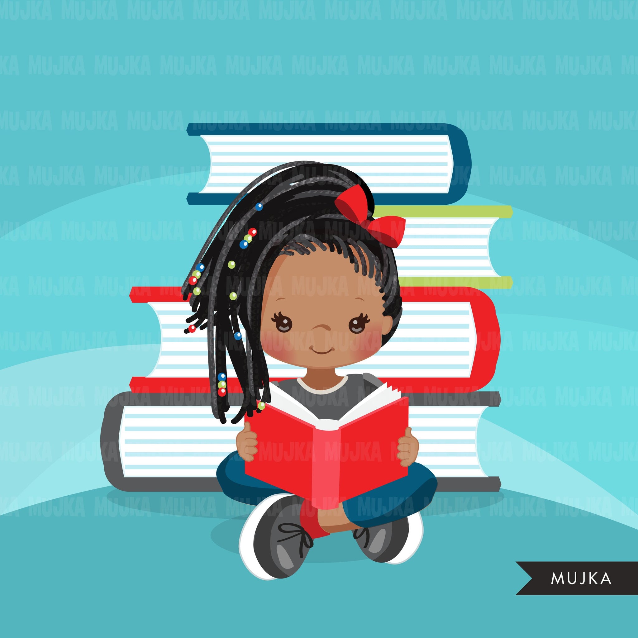 little black girl reading