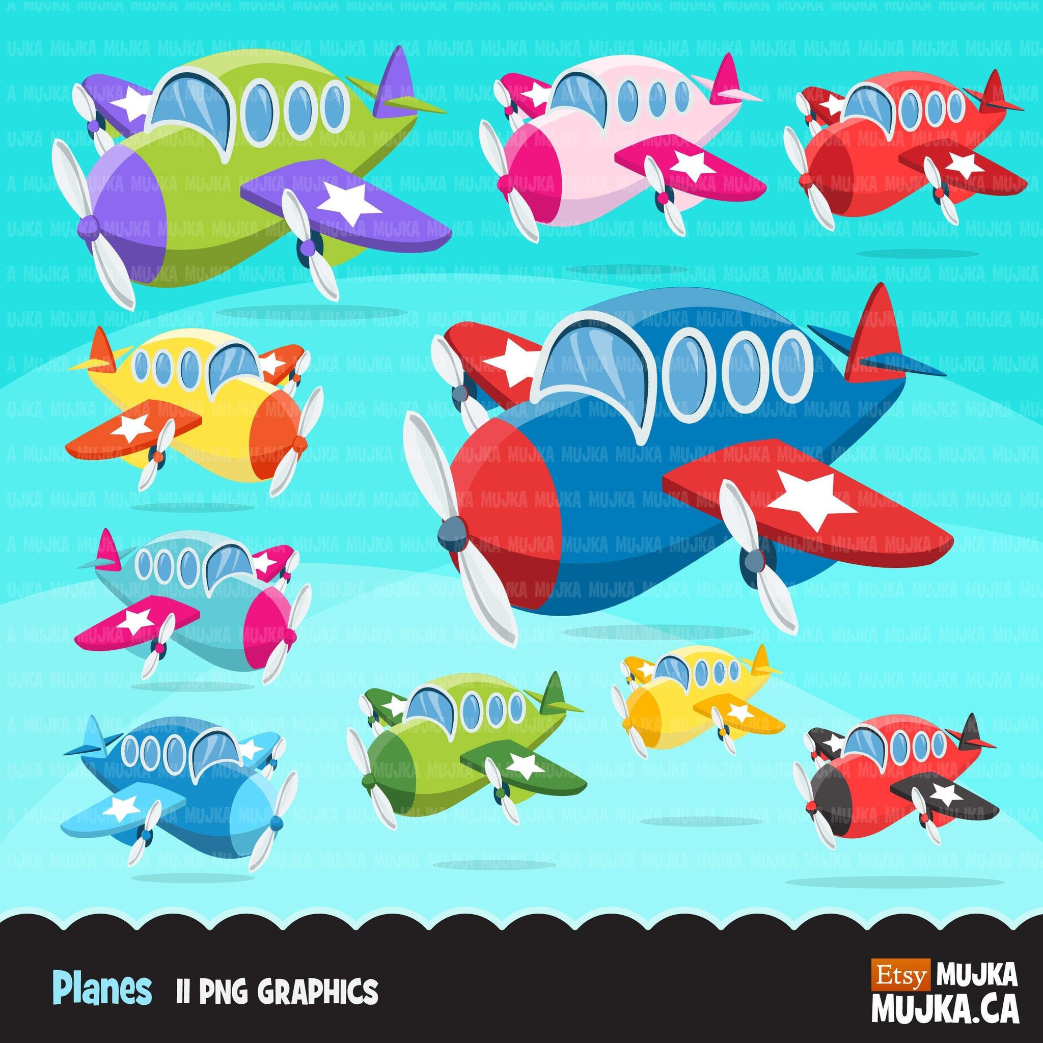 Plane clipart, airplane Air vehicles