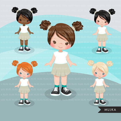 Junior Girl Scouts clipart  Scout Camping, outdoors graphics