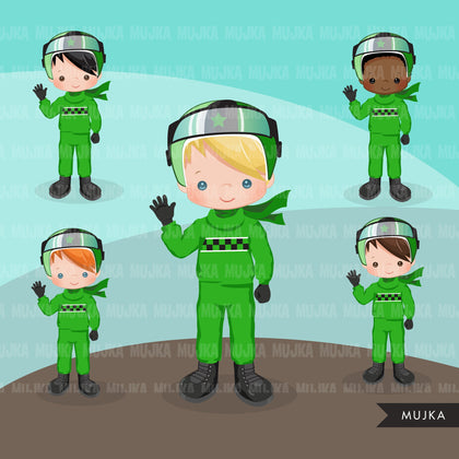 Car Racing Clipart for boys Formula 1 graphics, race flag, finish line