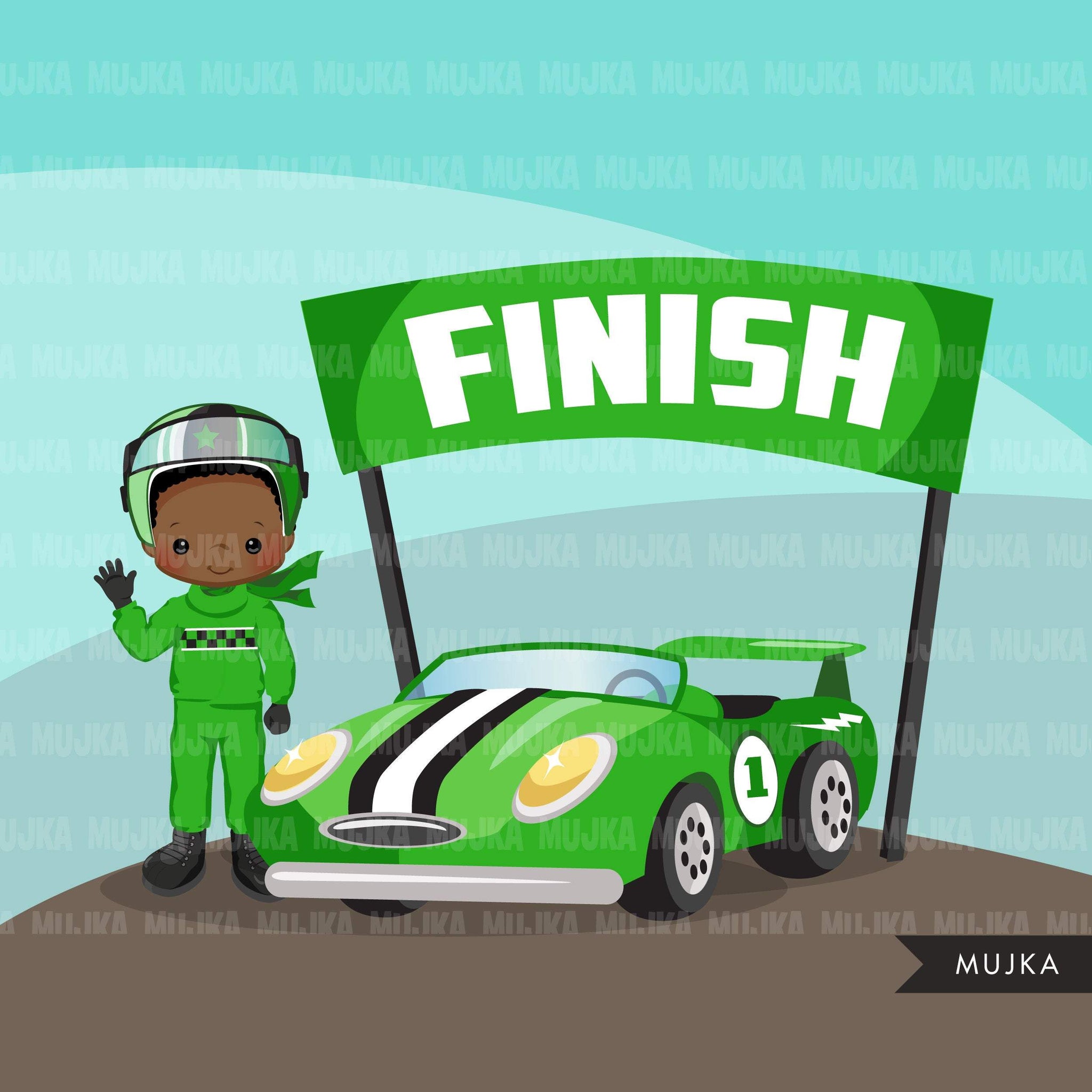 Stock Car Racing Clip Art