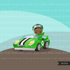 Car Racing Clipart for boys Race car driver Formula 1 graphics