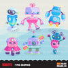 Robot Clipart, cute colorful pastel robots, machine, kawaii graphics