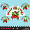 christmas png digital merry christmas red truck htv sublimation image transfer clipart t-shirt boy