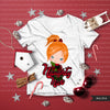 Christmas PNG digital, Naughty but Nice HTV sublimation image transfer clipart, little girl