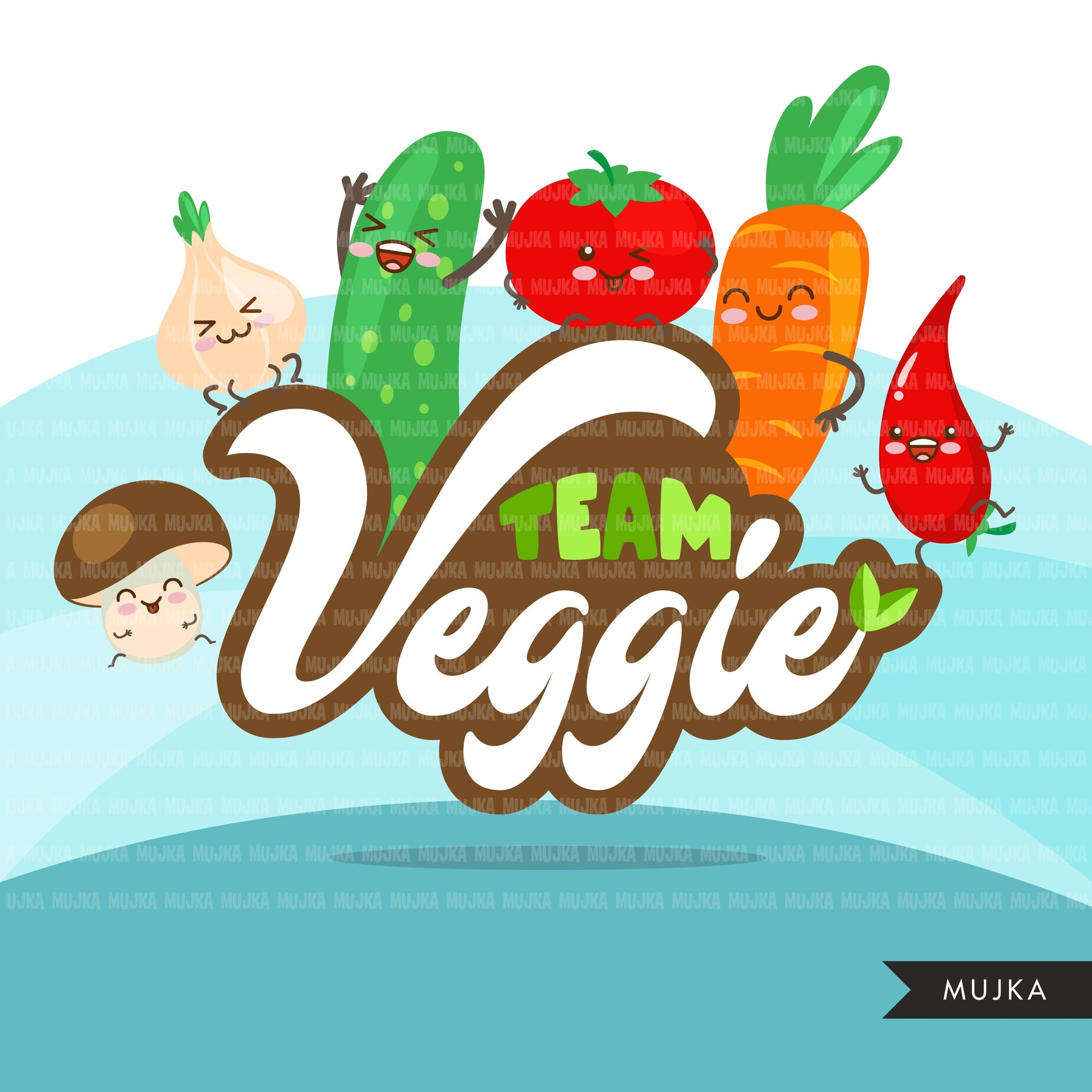 Imágenes prediseñadas de vegetales, lindos gráficos de vegetales kawaii, me encantan los vegetales, citas de vegetales del equipo, clip art de camiseta PNG vegetariana primavera de verano