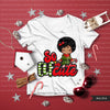 Christmas PNG digital, So Elfin Cute Printable HTV sublimation image transfer clipart, t-shirt Afro black girl graphics