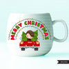 christmas png digital merry christmas red truck htv sublimation image transfer clipart t-shirt boy