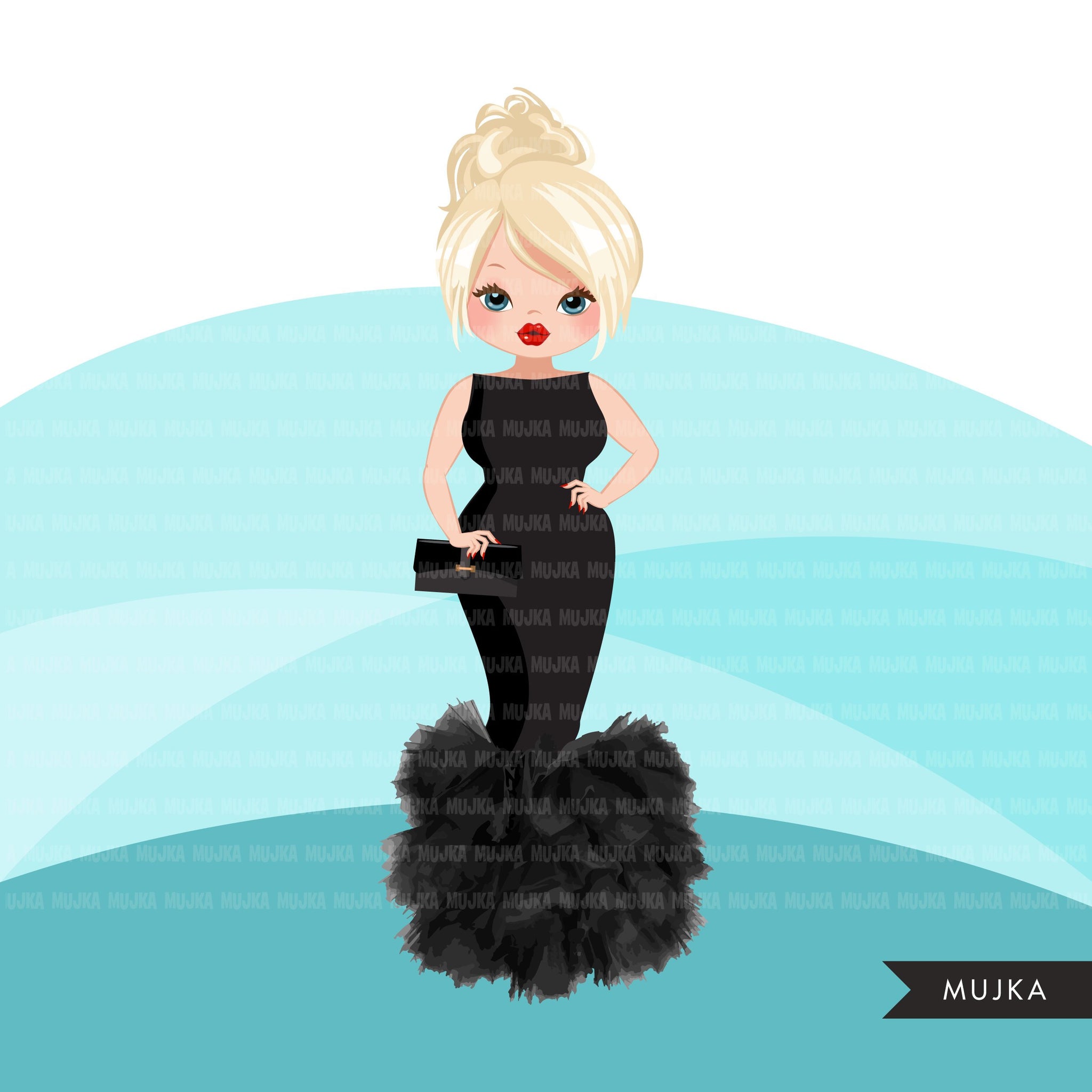 black dress clipart Dress Clipart Black & White Free Graphic by Free Graphic Bundles Creative Fabrica