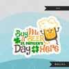 St Patricks Day Clipart Bundle, Gnomes, animals, kids,and matching quote graphics commercial use PNG clip art