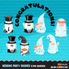Bride & Groom gnomes, wedding clipart, best man, bridesmaid wedding graphics commercial use Png