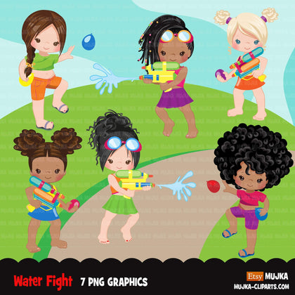 Pool Party Clipart for Girls summer – MUJKA CLIPARTS