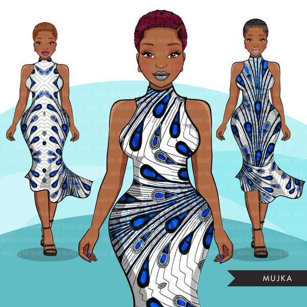 Ankara Fashion Graphics, African dress, black woman peacock pattern Su ...