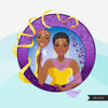 Zodiac Gemini Clipart, Png digital download, Sublimation Graphics for Cricut & Cameo, Black Woman Horoscope sign designs