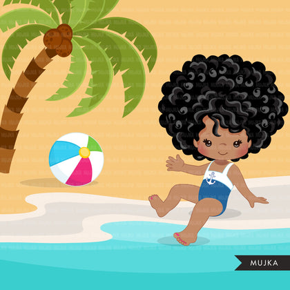 Pool Party Clipart for Boys summer – MUJKA CLIPARTS