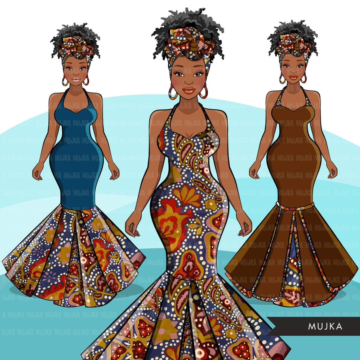 Ankara Fashion Graphics, African dress, black woman traditional patter ...