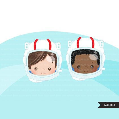 Occupations Clipart, profession graphics, firefighter, cop, chef, pilot, mailman, soldier sublimation graphics, black boys PNG clip art