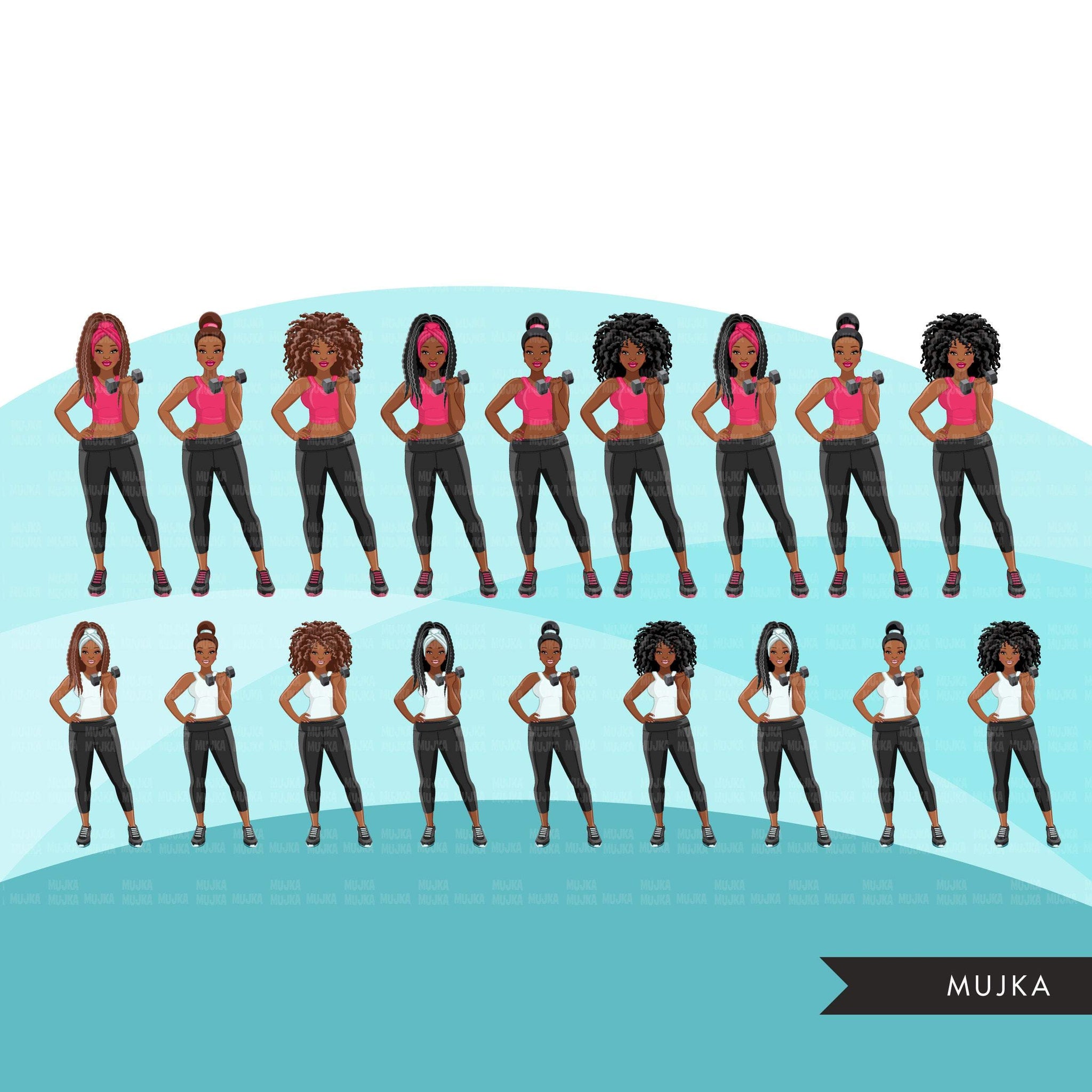 20 Black Girls Art, Sublimation PNG Graphic by Sublimation Creator