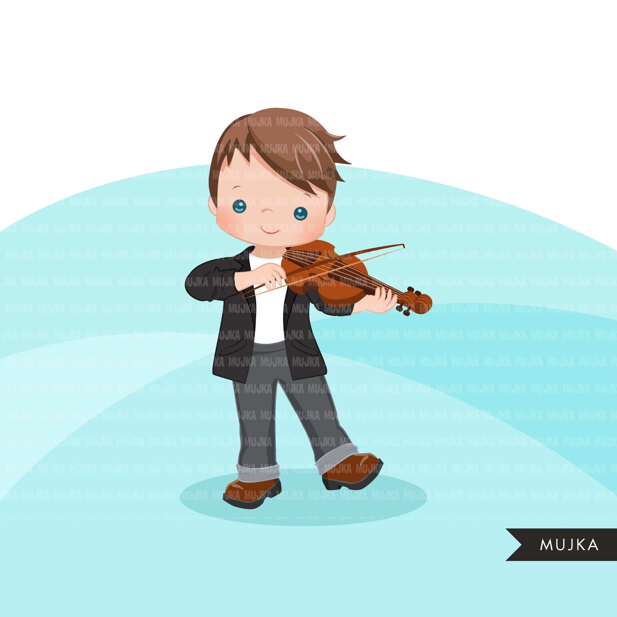Violin clipart, Music Instruments clipart, education graphics, school band, kids playing music sublimation graphics, PNG clip art