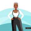 Fashion Graphics, Black Woman jumpsuit, Sublimation designs for Cricut & Cameo, commercial use PNG clipart
