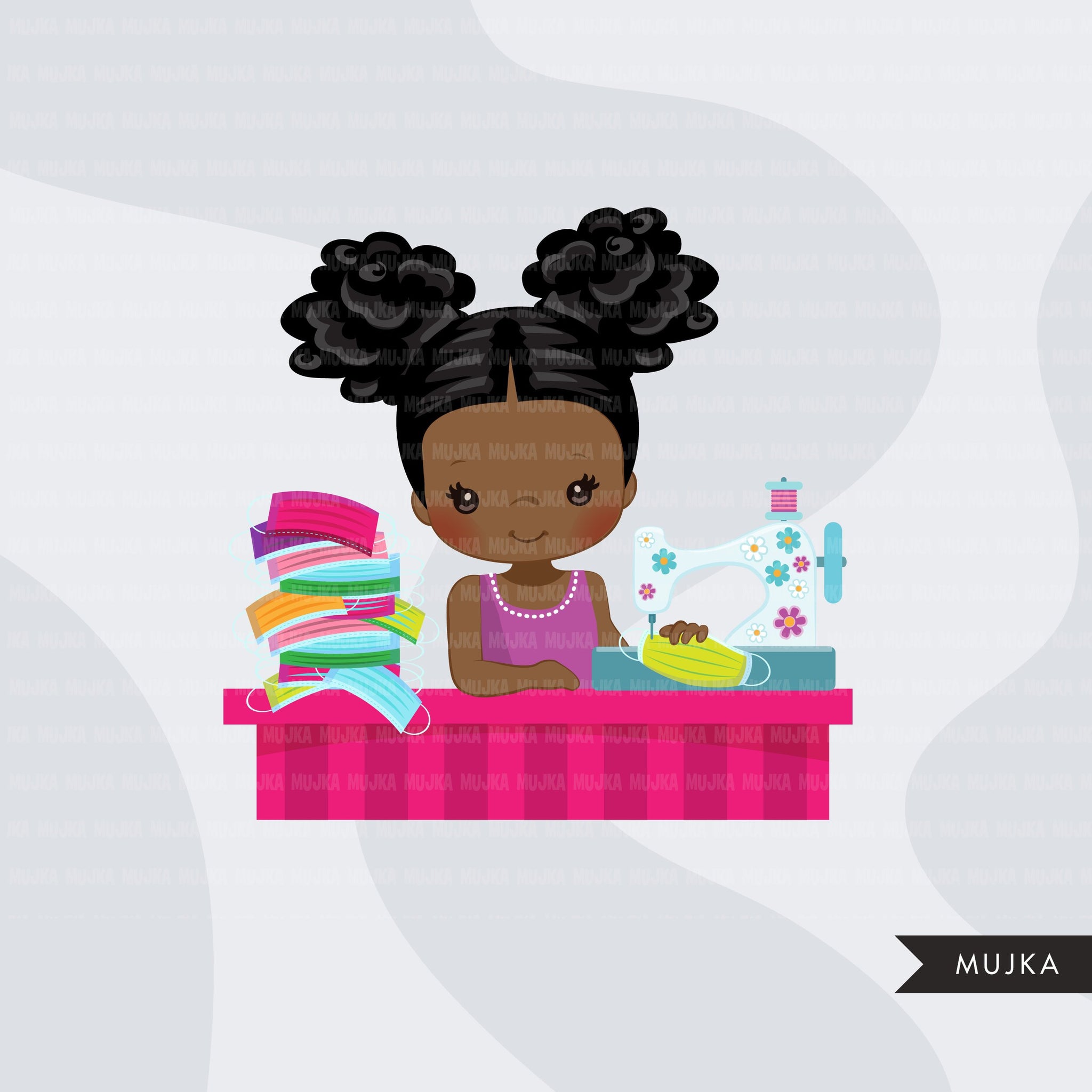 Little Black Girl Art, Sublimation PNG Graphic by Sublimation