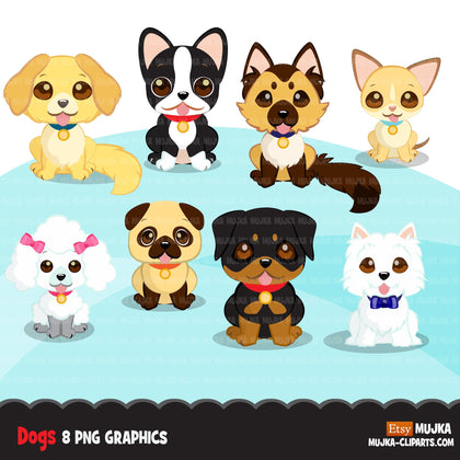 Dog clipart, pets, Labrador, boxer, terrier, puppy, best friends graphics, commercial use Sublimation digital PNG animal clip art