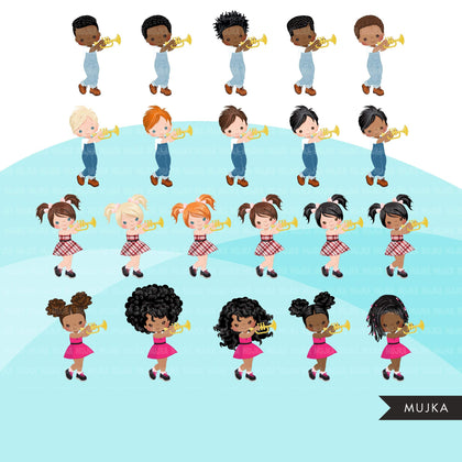 Trumpet clipart, Music Instruments clipart, education graphics, school band, musician sublimation graphics, PNG clip art