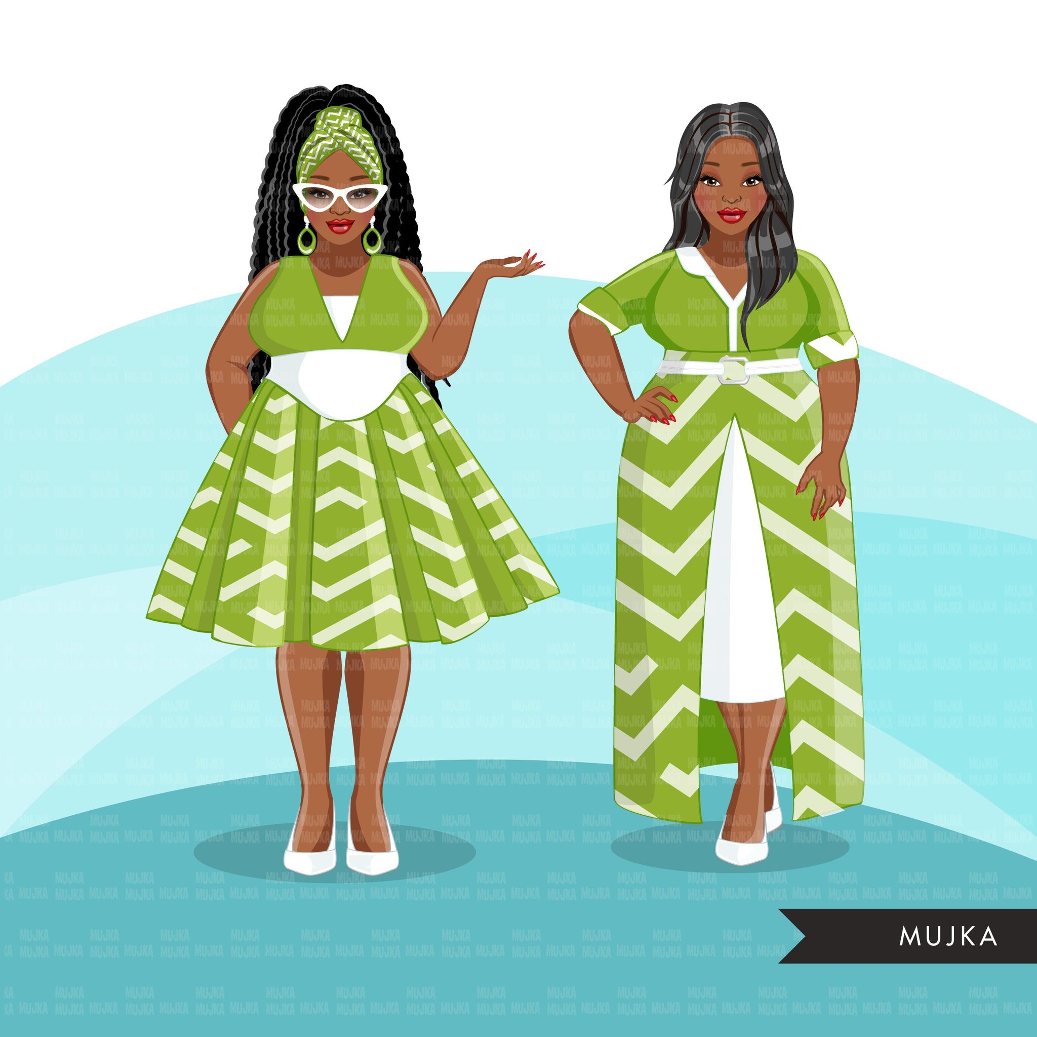 black woman in a club mini dress vector Woman in mini skirt