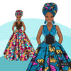 Ankara Fashion Graphics, mix Kente African dress, black woman Sublimation designs for Cricut & Cameo, commercial use PNG clipart
