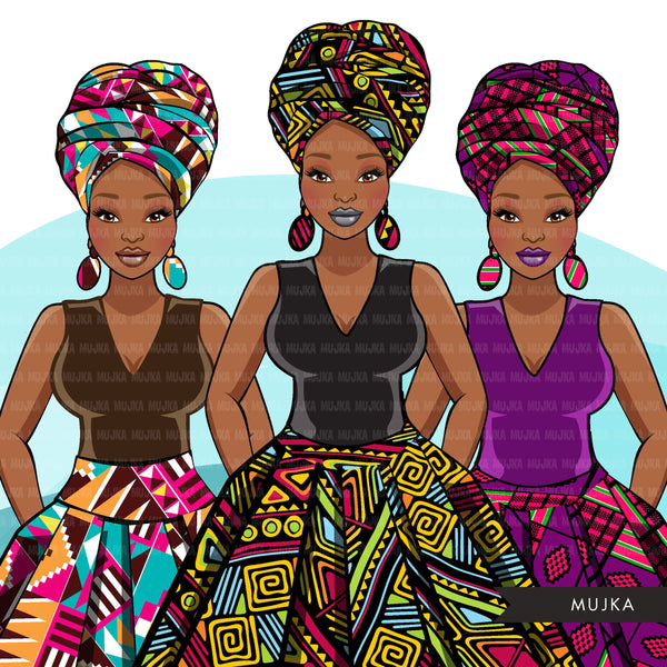 Ankara Fashion Graphics, mix Kente African dress, black woman Sublimat ...