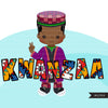 Kwanzaa Clipart, African culture, African holiday, heritage graphics, Kwanzaa black boys png sublimation clip art, black history